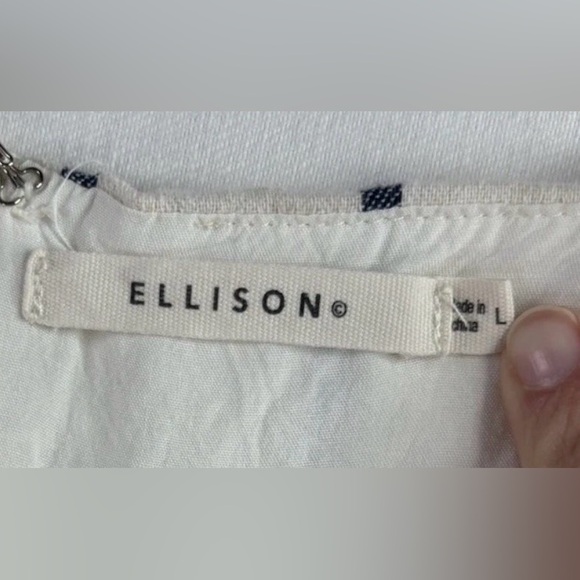 Women’s Striped Midi Dress Size L Linen Look Adjustable Straps Ruffle Hem - Picture 3 of 9